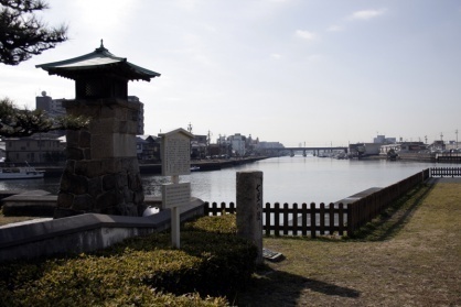 七里の渡しは東海道唯一の海路。宮宿と桑名宿を結んだ